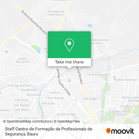 Staff Centro de Formação de Profissionais de Segurança map