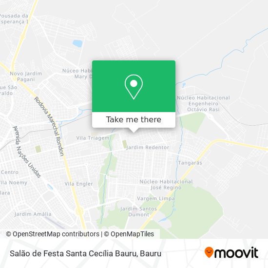 Salão de Festa Santa Cecília Bauru map