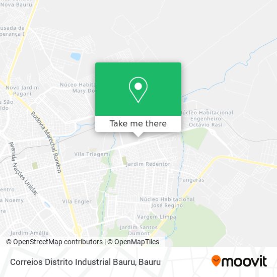 Correios Distrito Industrial Bauru map