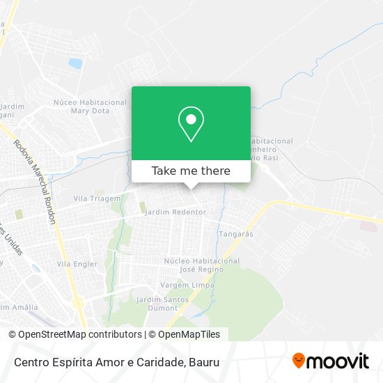 Mapa Centro Espírita Amor e Caridade