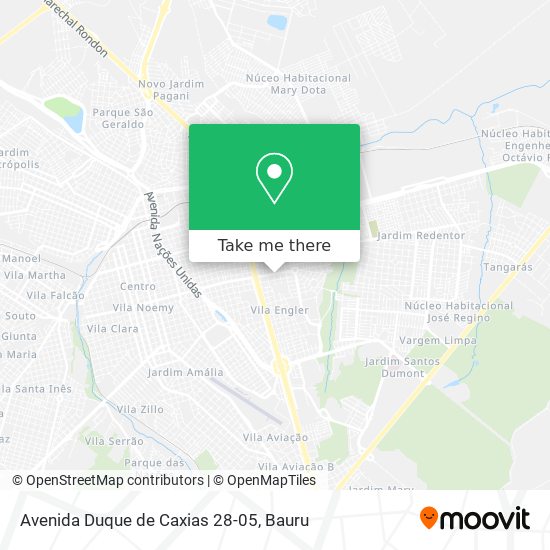 Mapa Avenida Duque de Caxias 28-05