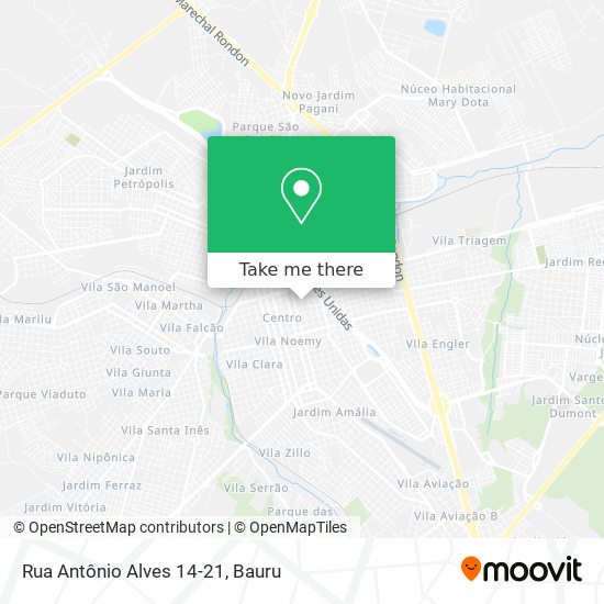 Mapa Rua Antônio Alves 14-21