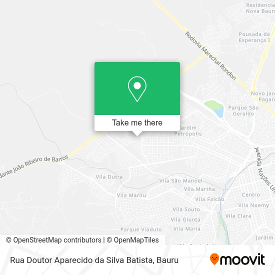 Rua Doutor Aparecido da Silva Batista map