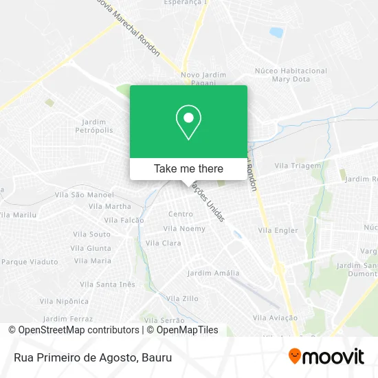 Rua Primeiro de Agosto map