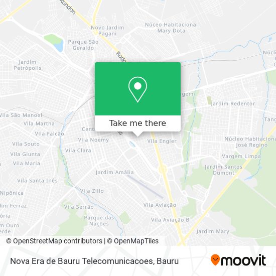 Nova Era de Bauru Telecomunicacoes map
