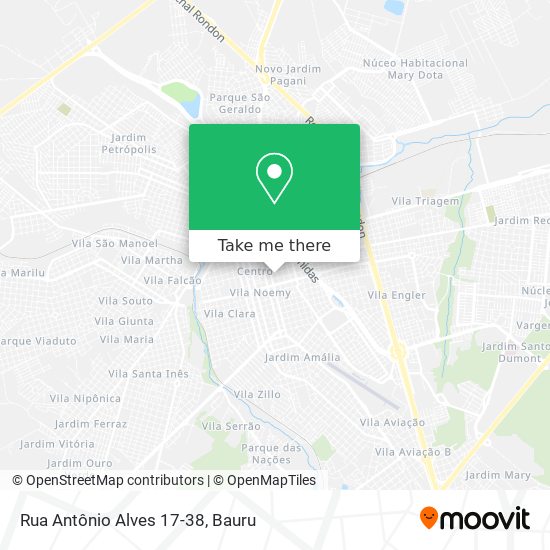 Mapa Rua Antônio Alves 17-38