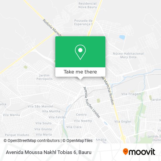 Mapa Avenida Moussa Nakhl Tobias 6
