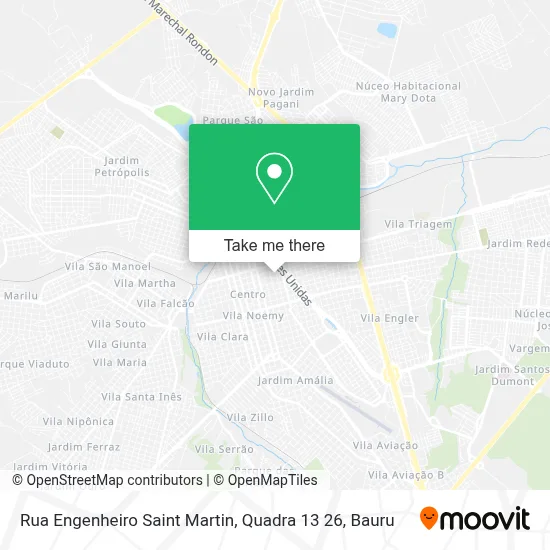 Rua Engenheiro Saint Martin, Quadra 13 26 map