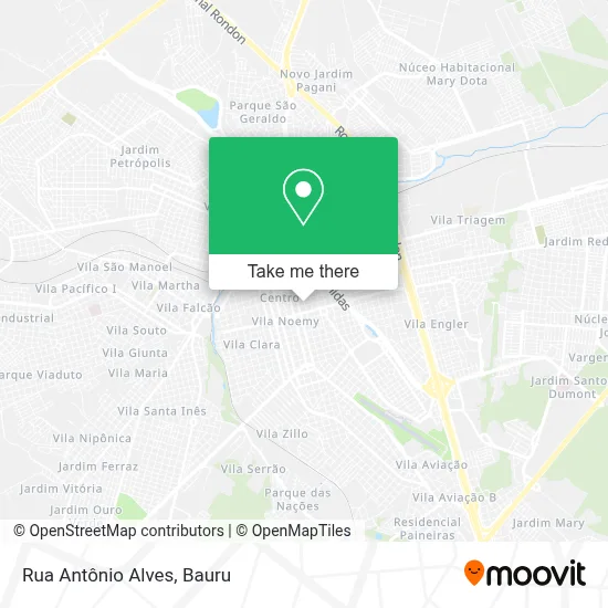 Rua Antônio Alves map