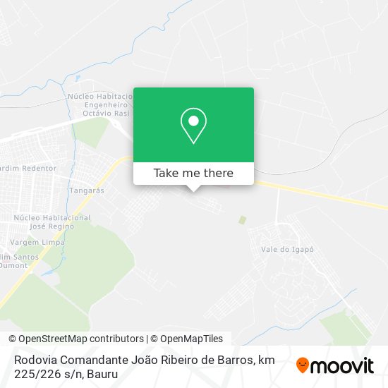 Mapa Rodovia Comandante João Ribeiro de Barros, km 225 / 226 s / n