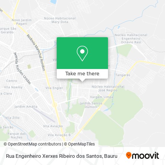 Mapa Rua Engenheiro Xerxes Ribeiro dos Santos