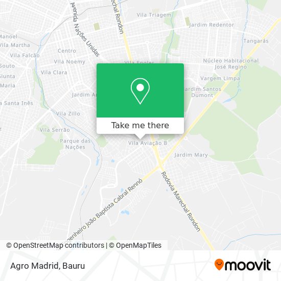 Agro Madrid map