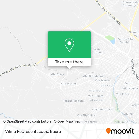 Vilma Representacoes map