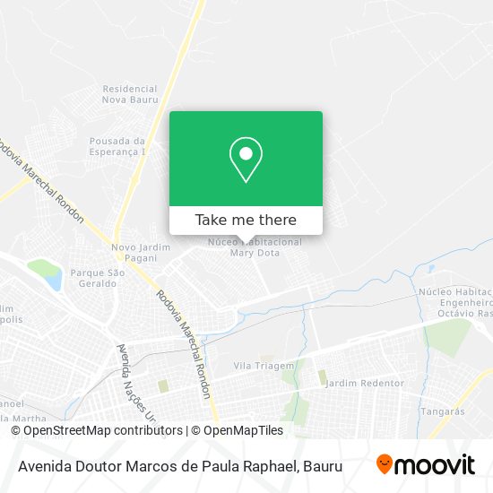 Mapa Avenida Doutor Marcos de Paula Raphael