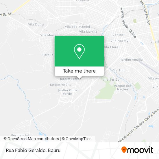 Mapa Rua Fábio Geraldo