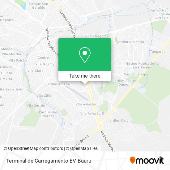 Terminal de Carregamento EV map