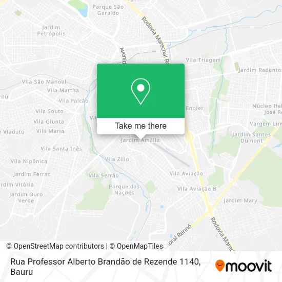 Rua Professor Alberto Brandão de Rezende 1140 map