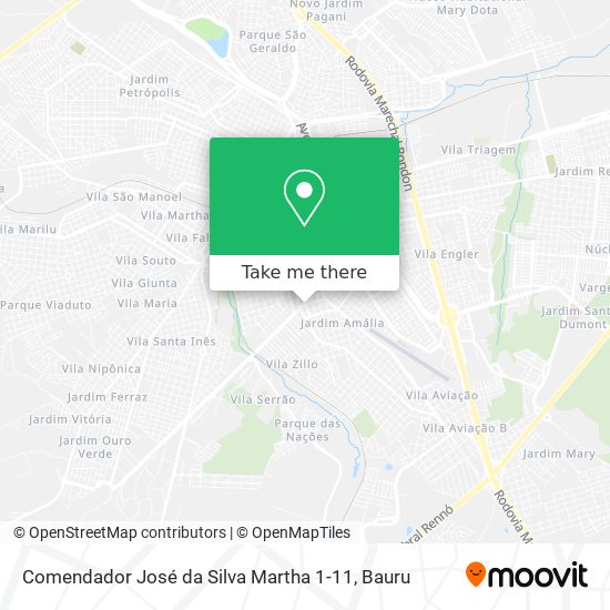 Comendador José da Silva Martha 1-11 map