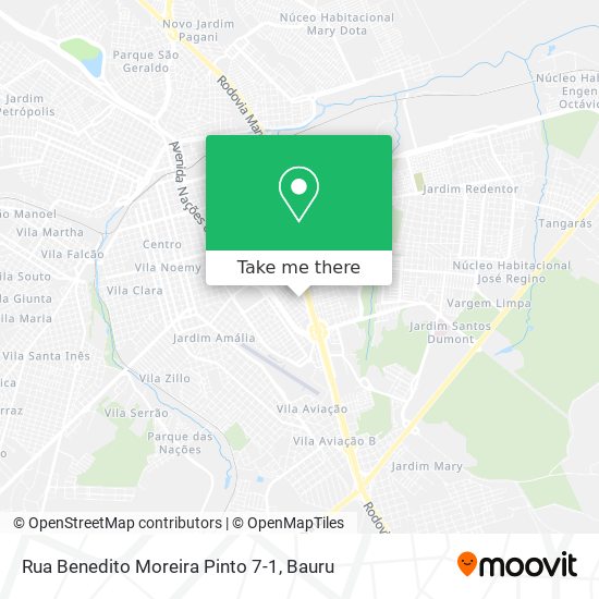 Rua Benedito Moreira Pinto 7-1 map