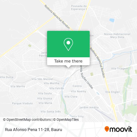 Mapa Rua Afonso Pena 11-28