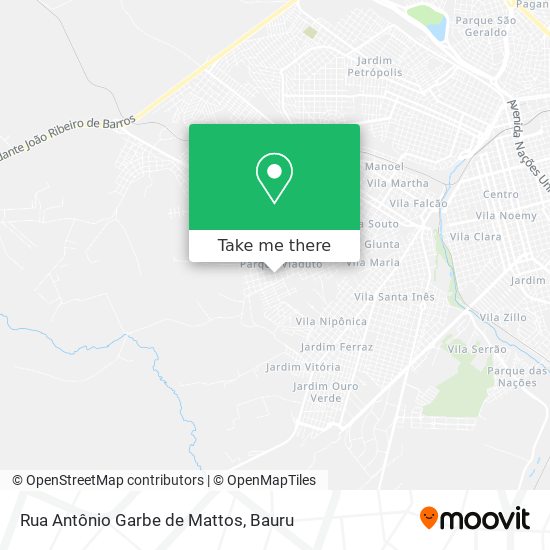 Mapa Rua Antônio Garbe de Mattos