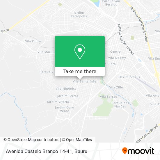 Mapa Avenida Castelo Branco 14-41