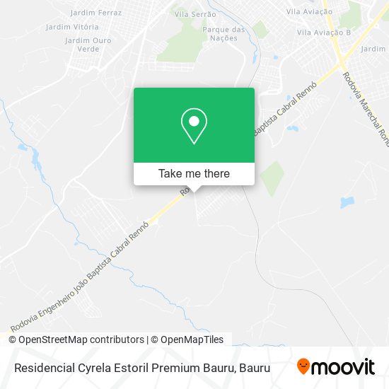 Residencial Cyrela Estoril Premium Bauru map