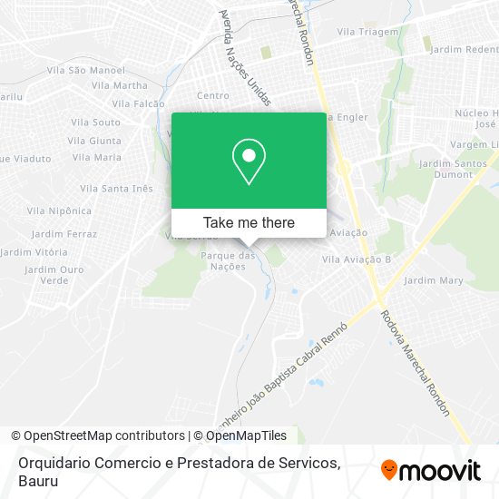 Mapa Orquidario Comercio e Prestadora de Servicos