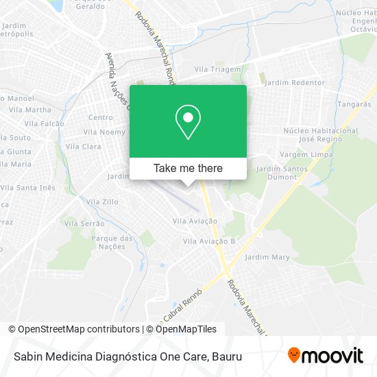 Sabin Medicina Diagnóstica One Care map
