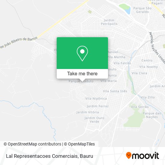 Lal Representacoes Comerciais map