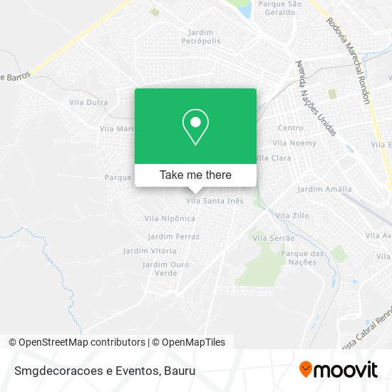 Mapa Smgdecoracoes e Eventos