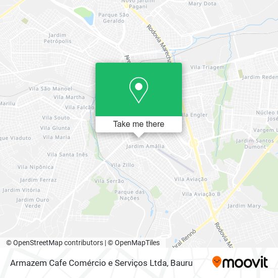 Mapa Armazem Cafe Comércio e Serviços Ltda