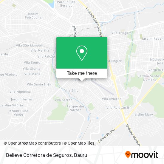 Mapa Believe Corretora de Seguros