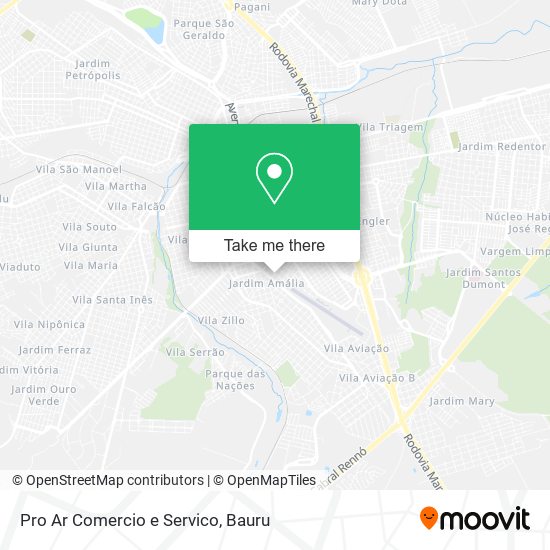 Pro Ar Comercio e Servico map