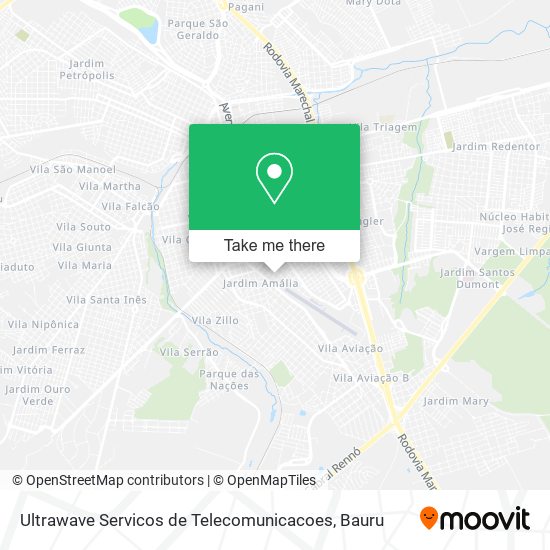 Ultrawave Servicos de Telecomunicacoes map