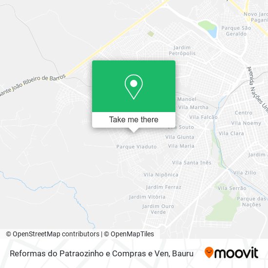 Mapa Reformas do Patraozinho e Compras e Ven