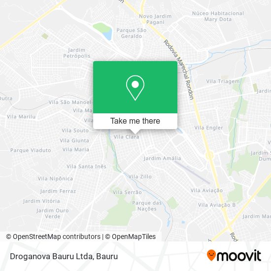 Droganova Bauru Ltda map