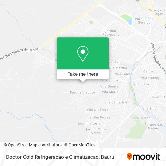 Mapa Doctor Cold Refrigeracao e Climatizacao