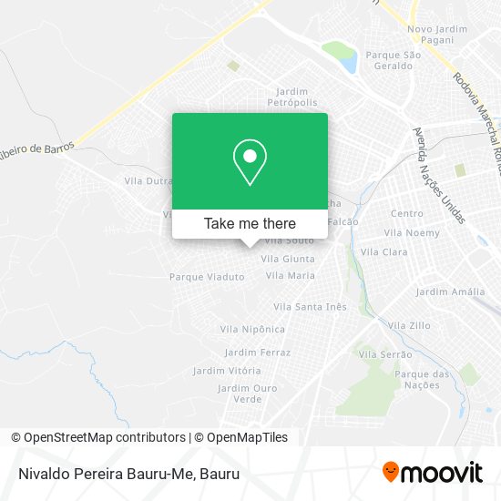 Mapa Nivaldo Pereira Bauru-Me