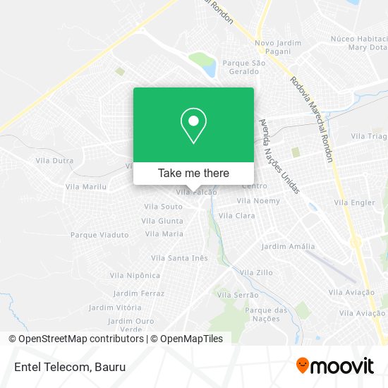 Entel Telecom map