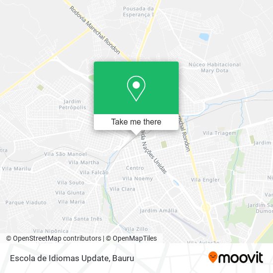 Mapa Escola de Idiomas Update