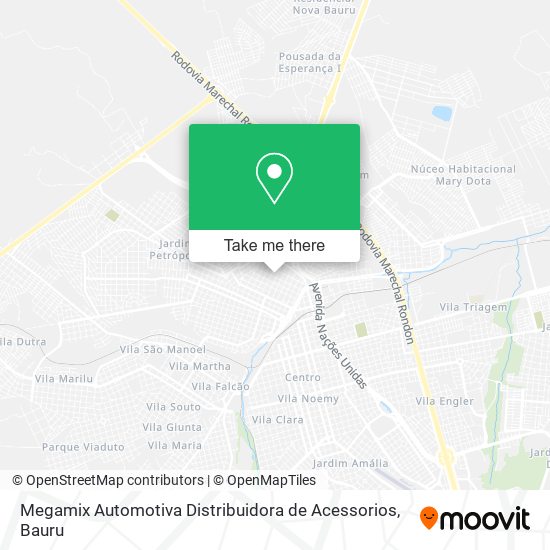 Mapa Megamix Automotiva Distribuidora de Acessorios
