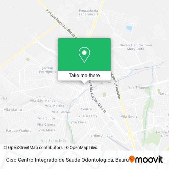 Ciso Centro Integrado de Saude Odontologica map