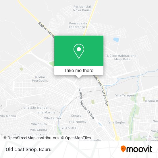 Old Cast Shop map