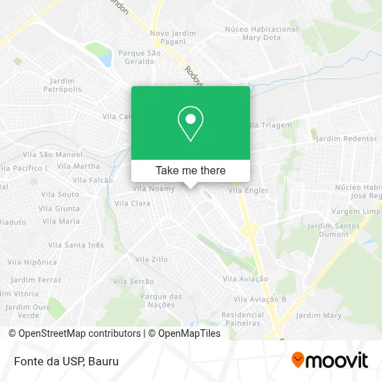 Fonte da USP map