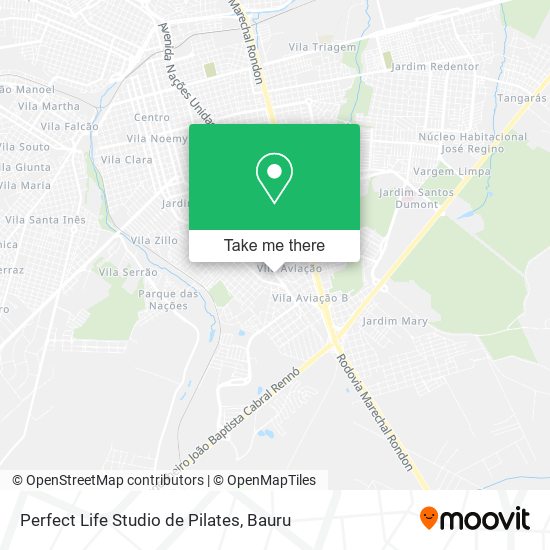 Perfect Life Studio de Pilates map