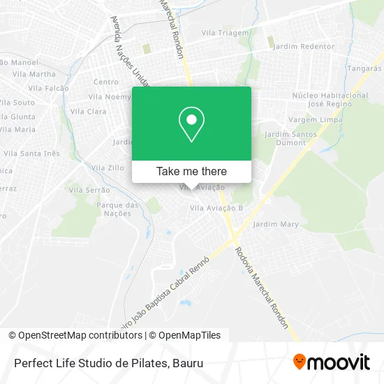 Perfect Life Studio de Pilates map
