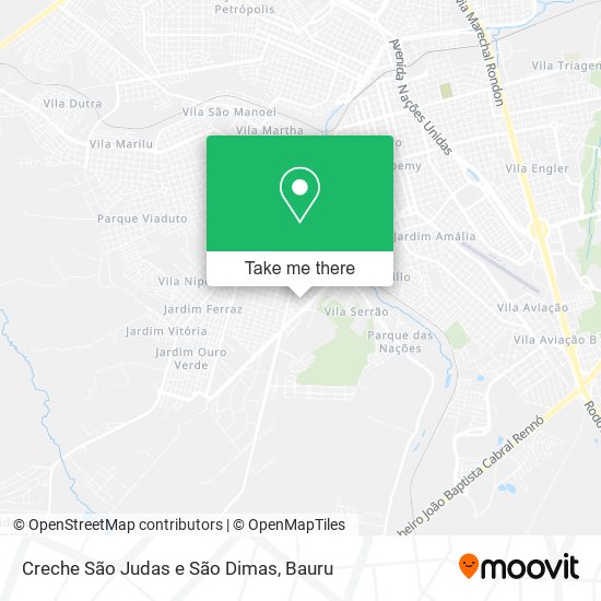 Mapa Creche São Judas e São Dimas