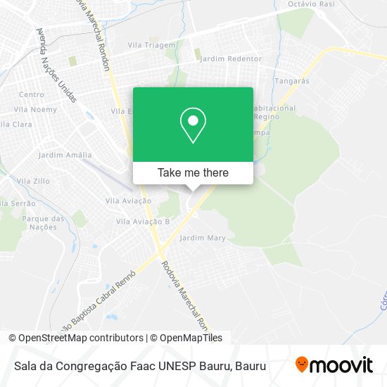 Sala da Congregação Faac UNESP Bauru map
