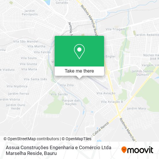 Assua Construções Engenharia e Comércio Ltda Marselha Reside map